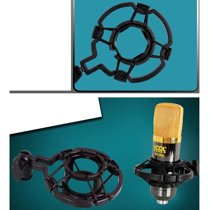 Mic Stand Holder Microphone Shock Mount Condenser Radio Studio Recording Bracket Mic Holder