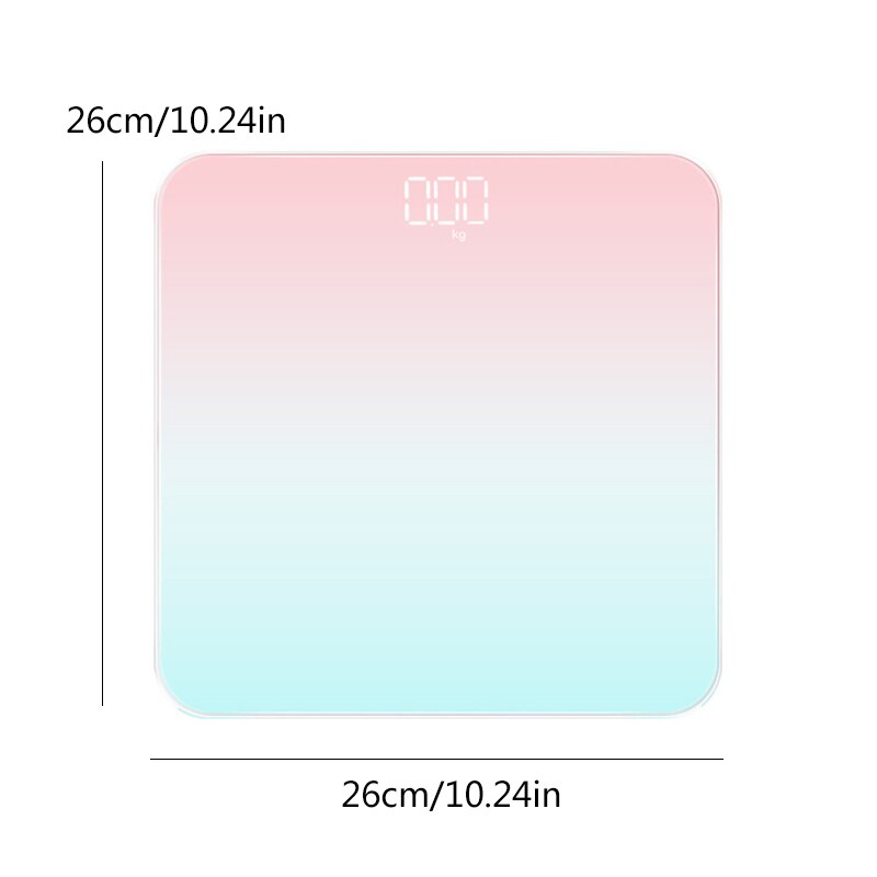 Bathroom Body Weighing Scale Floor Scales Glass LED Display Body Scale Bath Scale Smart Bathroom Scale