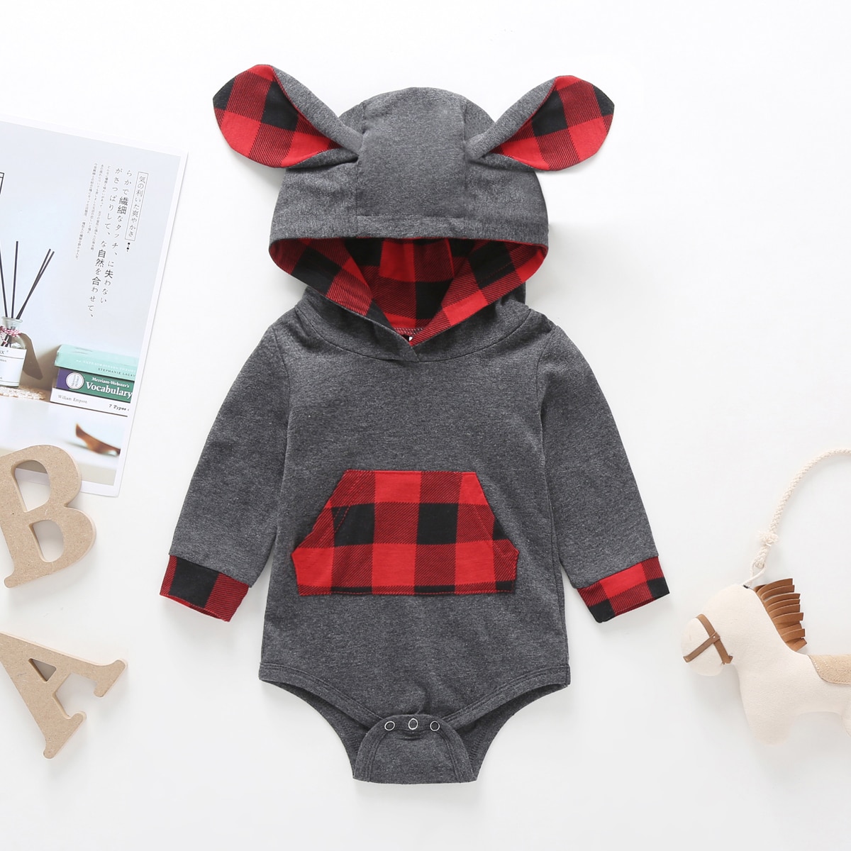 Baby Boy And Girl Striped Pattern Long Sleeve Hoodie