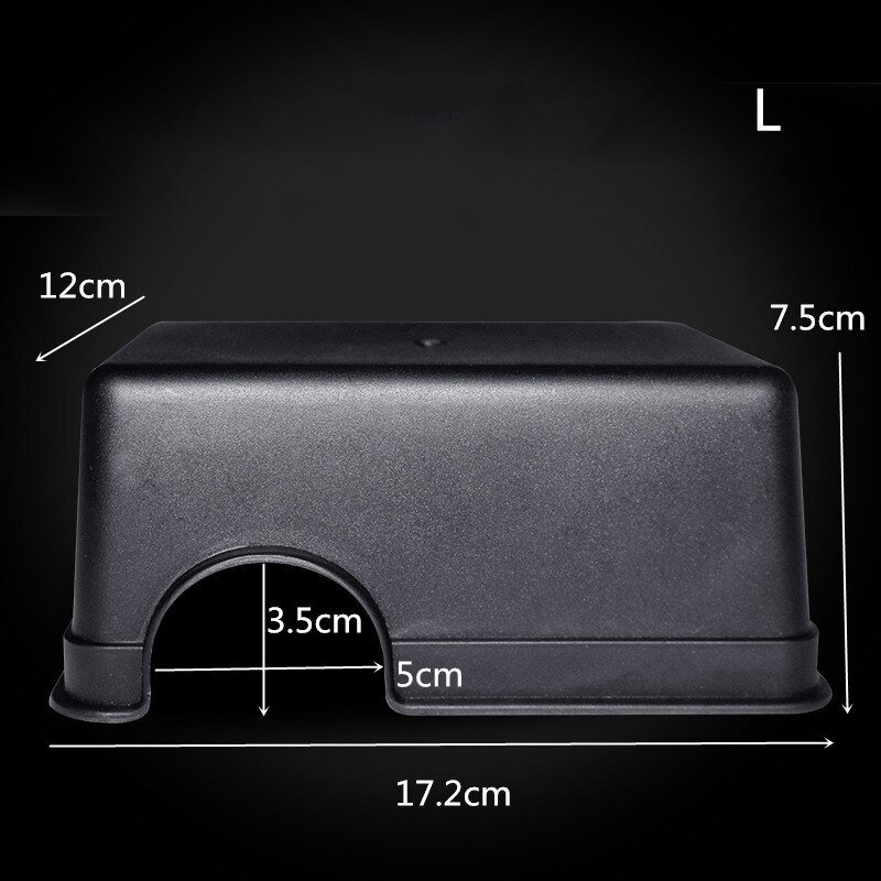 Reptile Box Hide Small Reptile Plastic Reptile Hide Box Den Spawning Cave for Tortoise Snake Lizard Pets Reptile Bredding Box: L