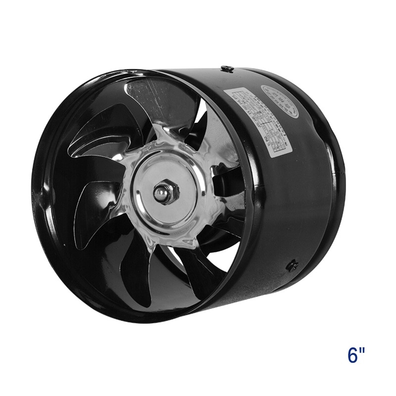 6 " boostervifte inline kanalvifte høyhastighets metallvifte 150mm- rørs avtrekk