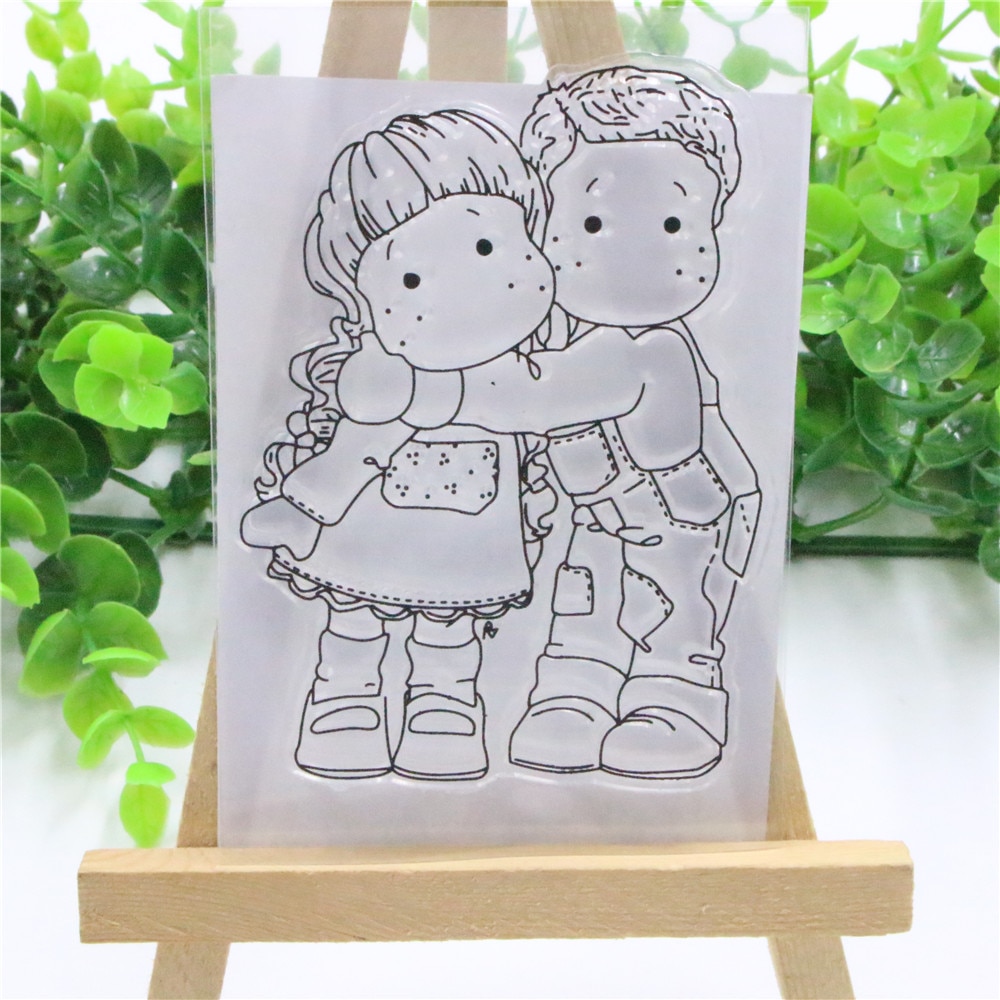Meisjes Transparant Clear Siliconen Stempel/Seal Voor Diy Scrapbooking Fotoalbum Decoratieve Papieren Kaart Ambachten Handgemaakte Cadeau