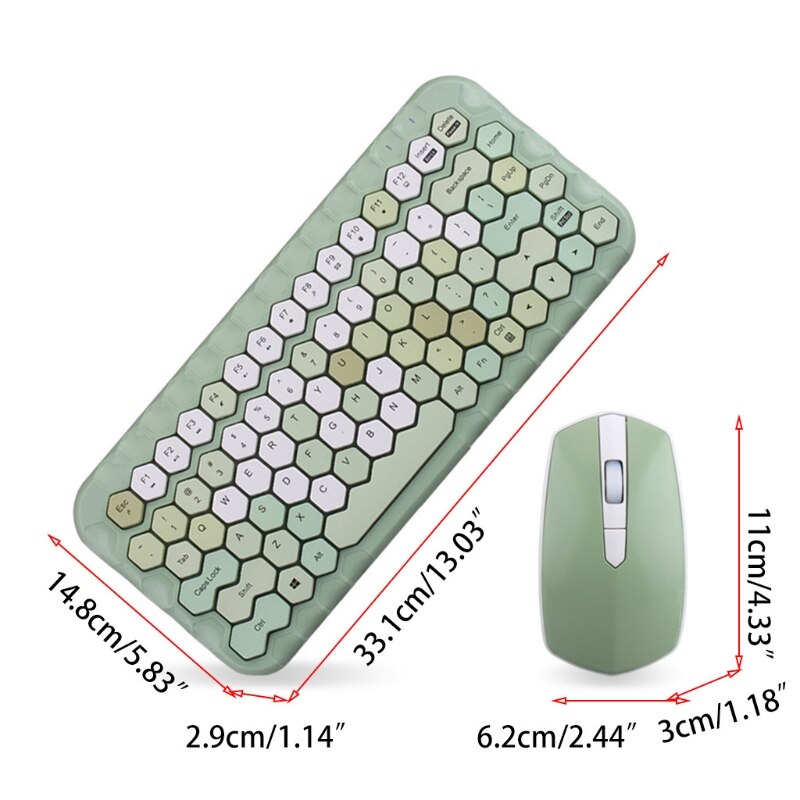 2.4G sans fil clavier souris ensemble rose fille couleur sans fil clavier peigne pour ordinateur portable portable Mini accueil clavier ensemble