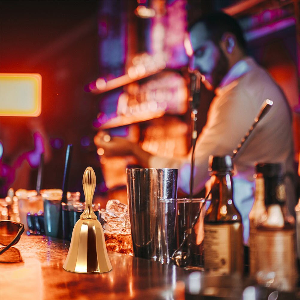 2Pcs Decorative Hand Bells Vintage Call Bells Bar Restaurant Call Bells Grandado