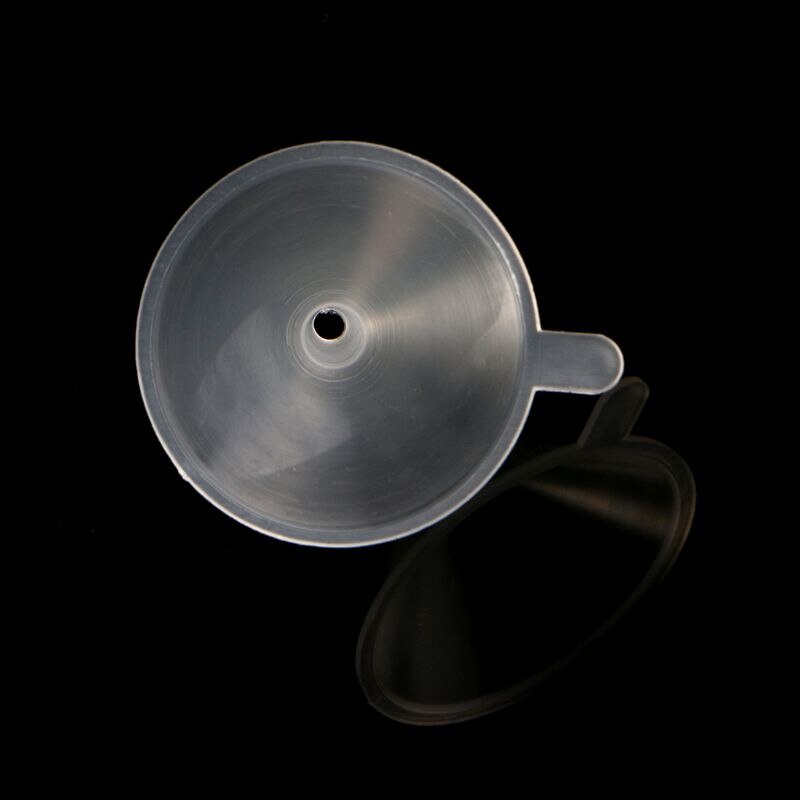 10 Uds. Embudos pequeños de plástico para Perfume Aceite Esencial líquido llenando botella vacía herramienta de embalaje