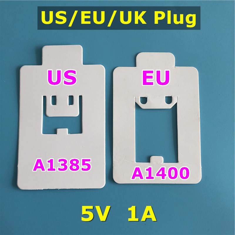 10 Stks/partij Eu Ons Uk Plug Ac Travel Wall Charger A1400 A1385 A1399 Usb Power Adapter Voor I5s Se 6S 7 8 Plus Xr Xs Max Thuis Lader