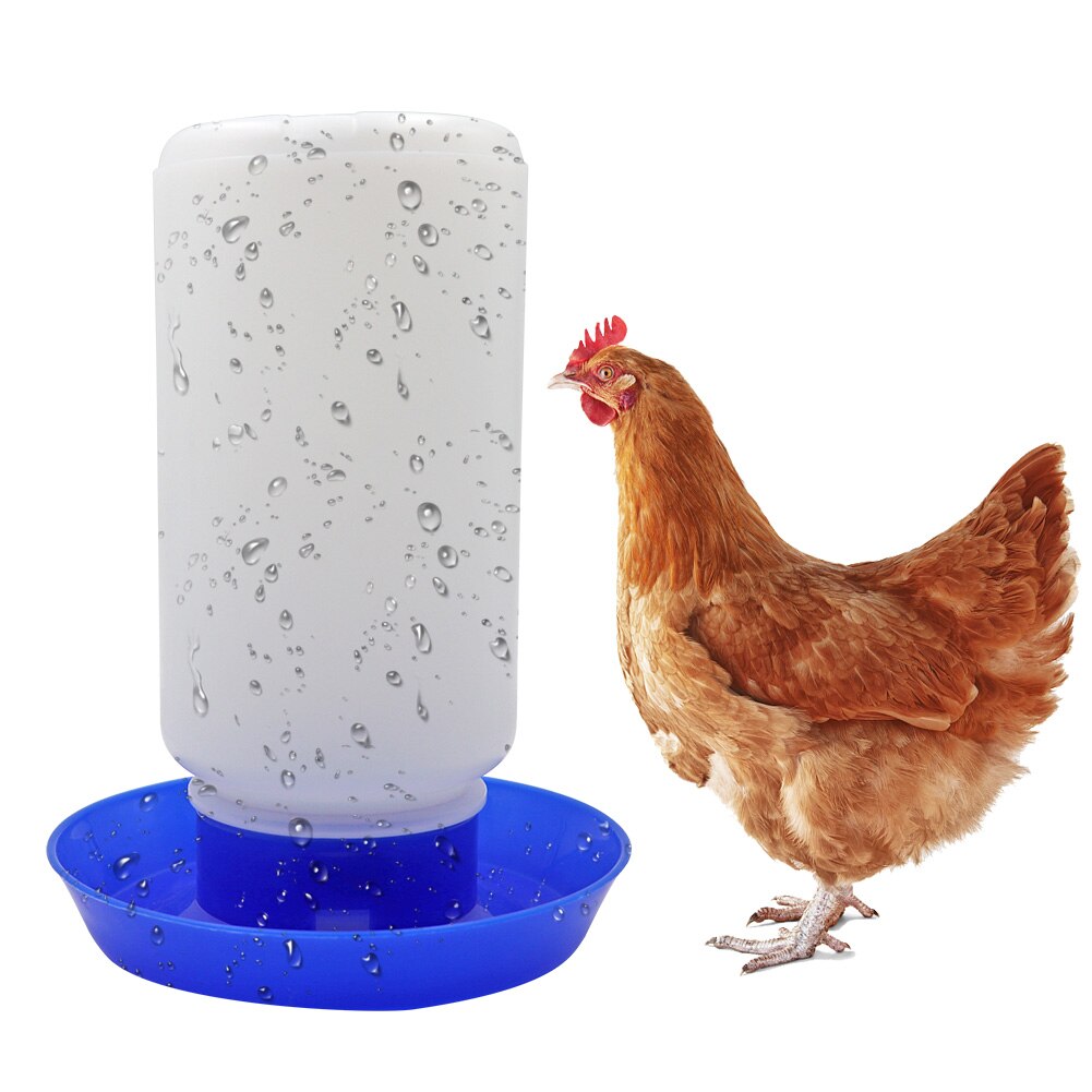 1L Chicken Waterer Bucket Poultry Chicken Ducks Thicken Drinker Cups Poultry Feeder Water Bucket Drinking Fountain Farming Tools