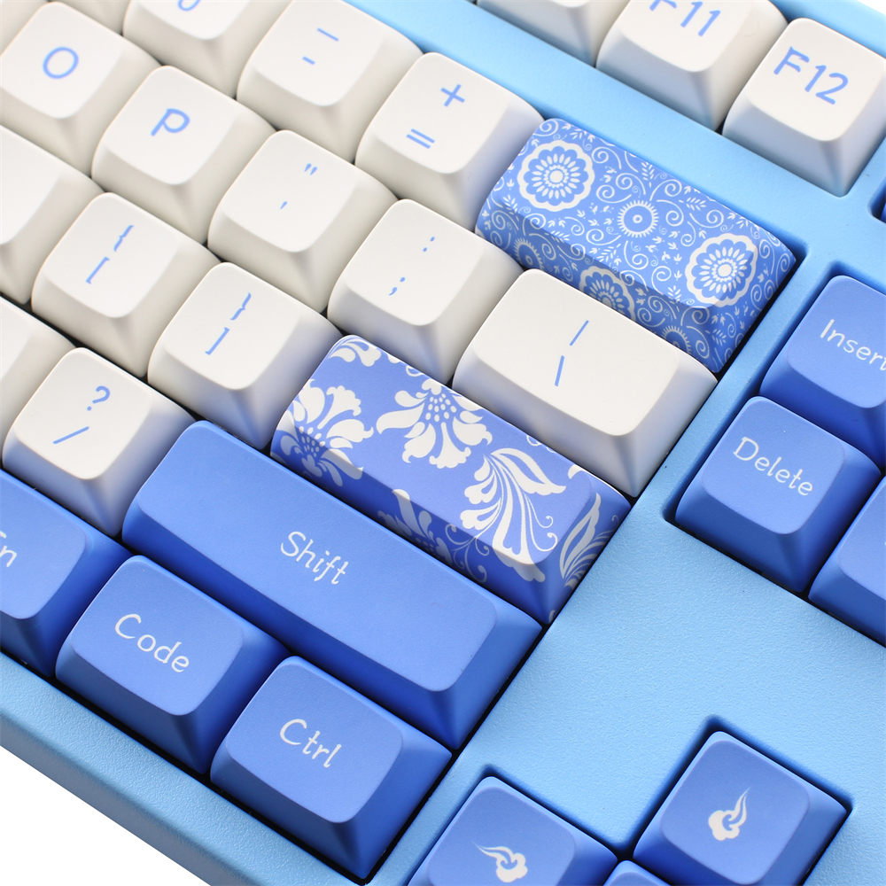 104 + 23 note: pbt dye-subbed xda keycap set for mechanical keyboard  gh60 gk61 64 68 84 87 104 108 english/japanese/rocket