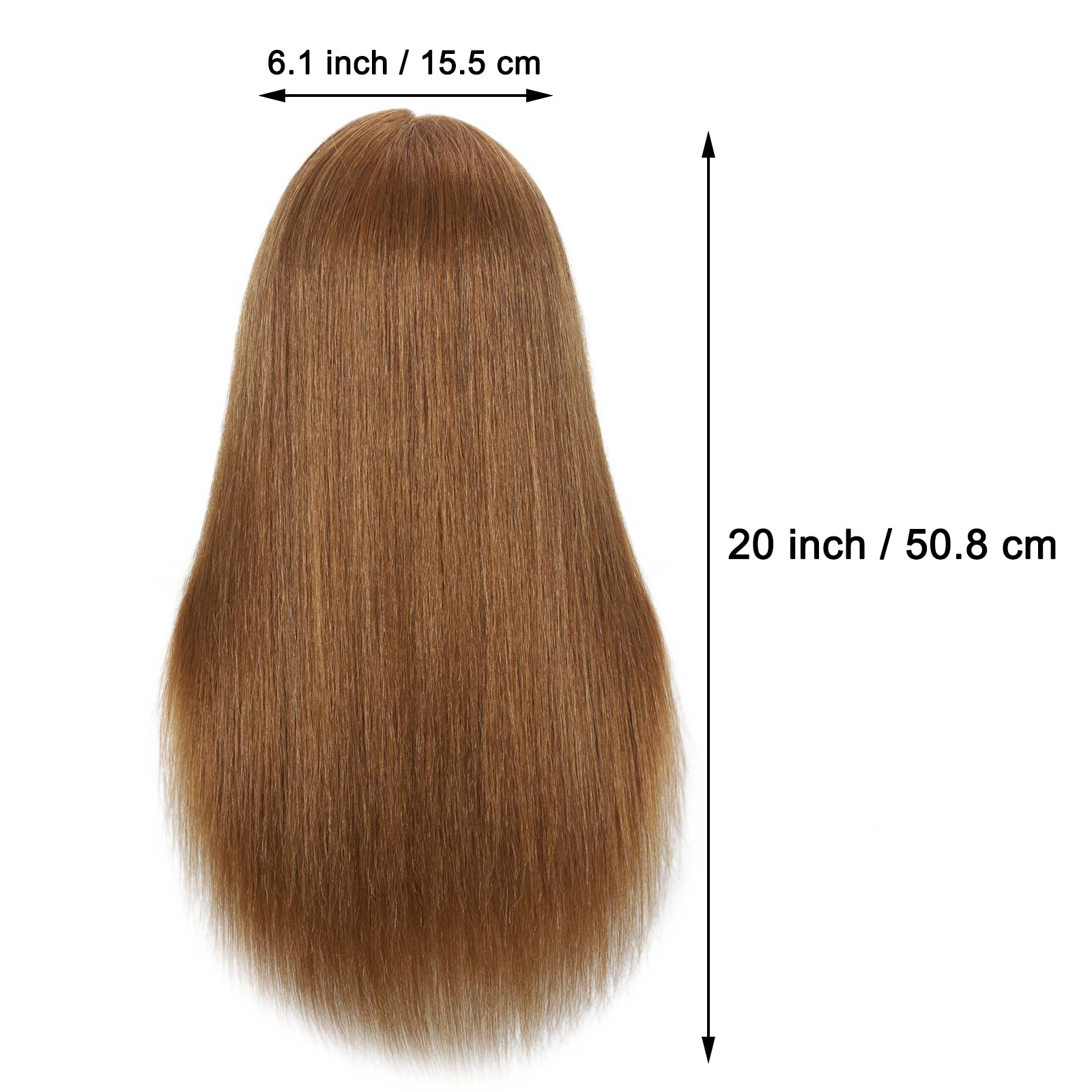 Cabeça de manequim de cabelo 100% real com cabelo humano, cabeleireiro, cosmetologia, manequim, treinamento, prática, estilo, cabeça de boneca