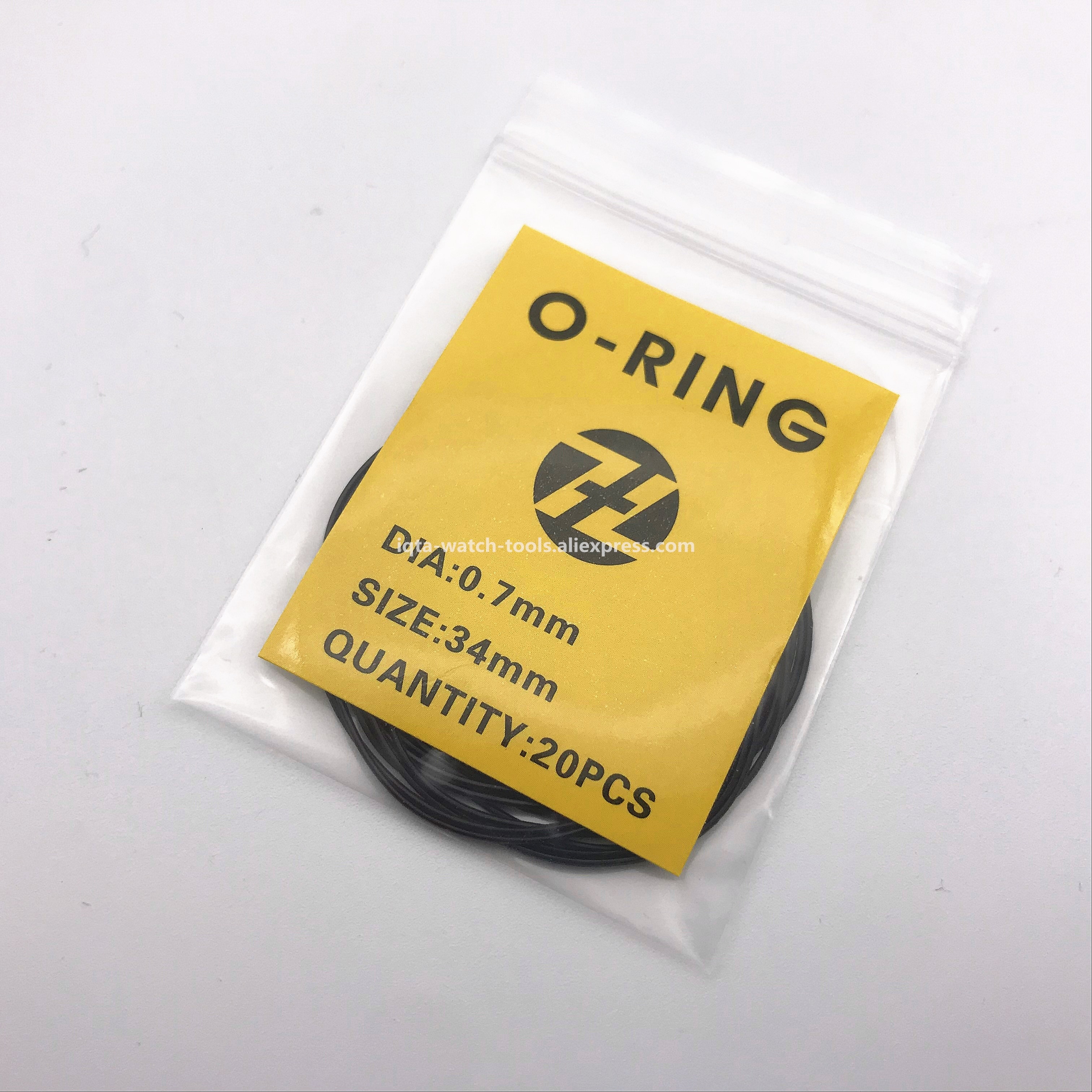 200pcs 0.7mm 16mm-34mm Watch O-Ring Waterproof Rubber Seal Watch Back Cover Seal Gaskets Replacement Tool
