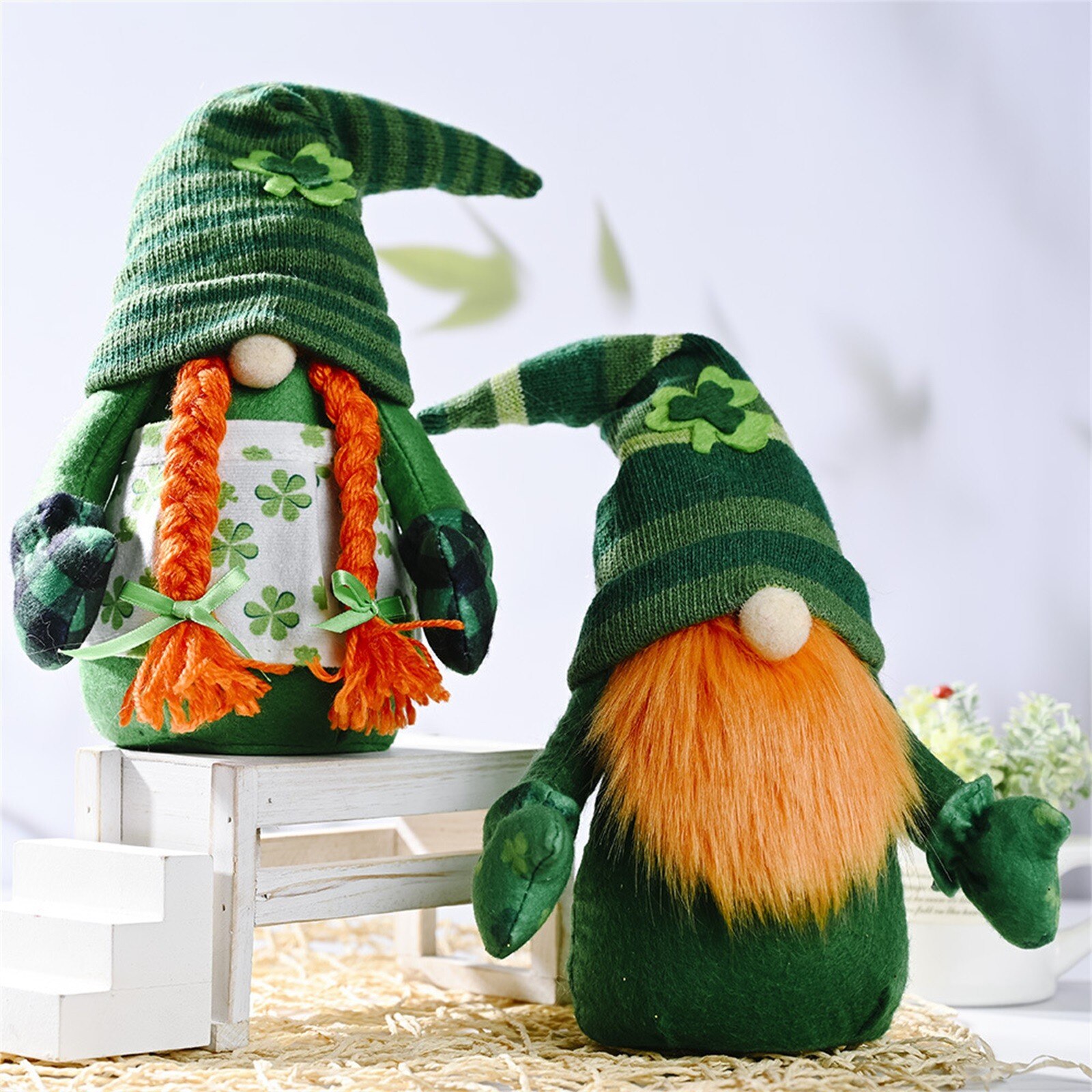 Kids Kawaii Gnome Pluche Pop Speelgoed Tost. Patrick Dag Gnome Pop Zweedse Elfs Dwerg Ornamenten Set Handgemaakte Woonkamer Decoratio