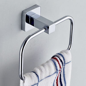 Hotaan Rvs Badkamer Accessoires Set,Robe Haak, Papier Houder, Handdoek Bar, Zeep Mand, badkamer Sets, Chroom 810700T: Marineblauw
