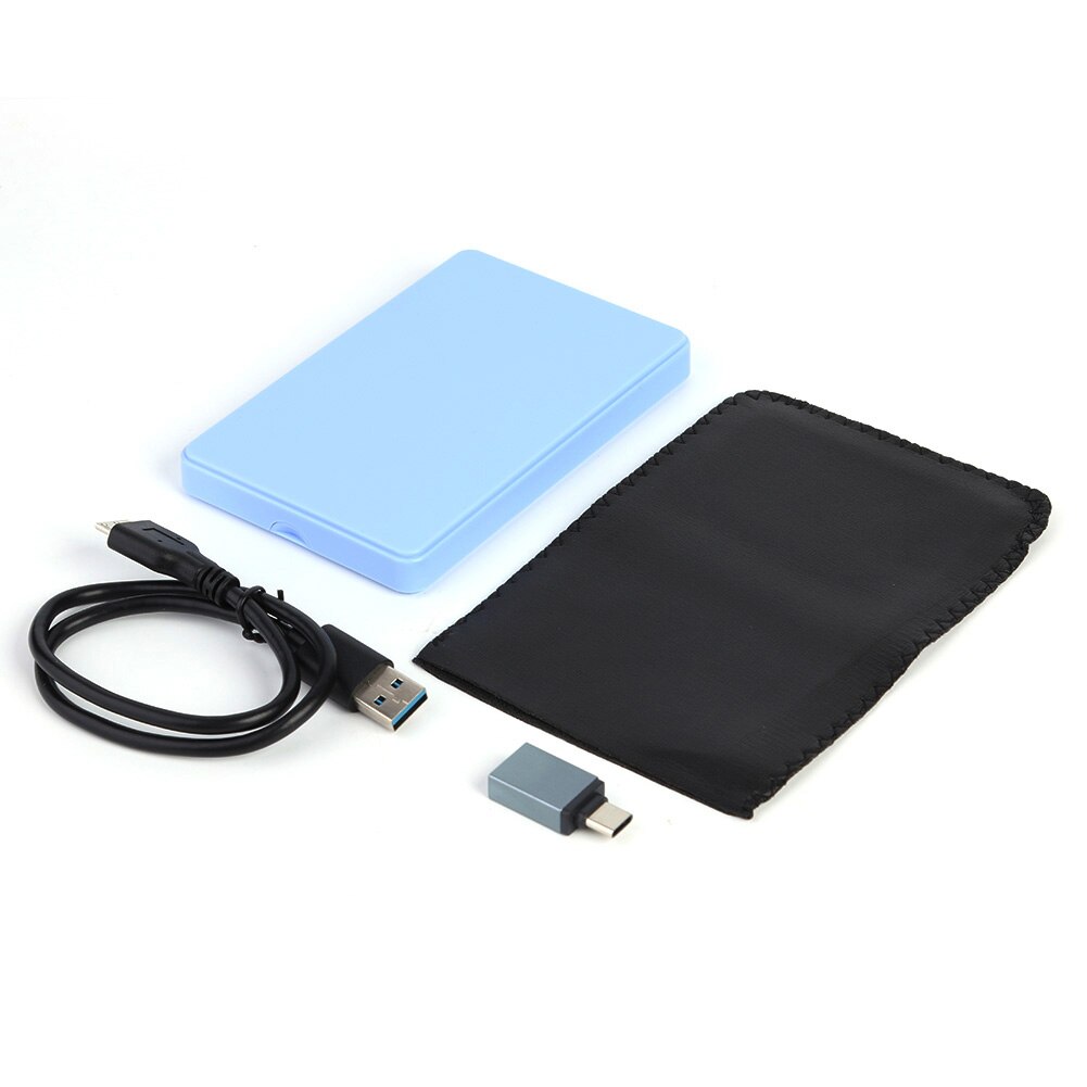 2.5 inch SATA HDD SSD External Enclosure Box USB 2.0 Hard Drive Disk Case Aluminum Alloy 6Gbps Enclosure Box Support 8TB