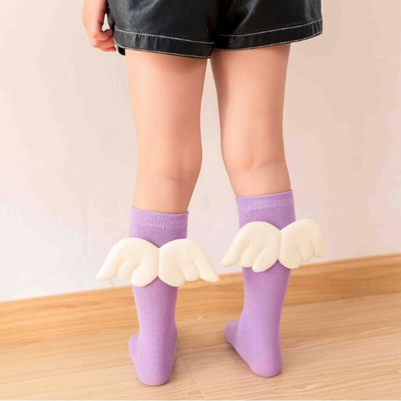 Baby FlüGel Strumpf freundlicher Weiche Baumwolle bein warme Kleinkind Knie Hohe Strumpf studenten sneaker Legwarm Herbst Winter Neue
