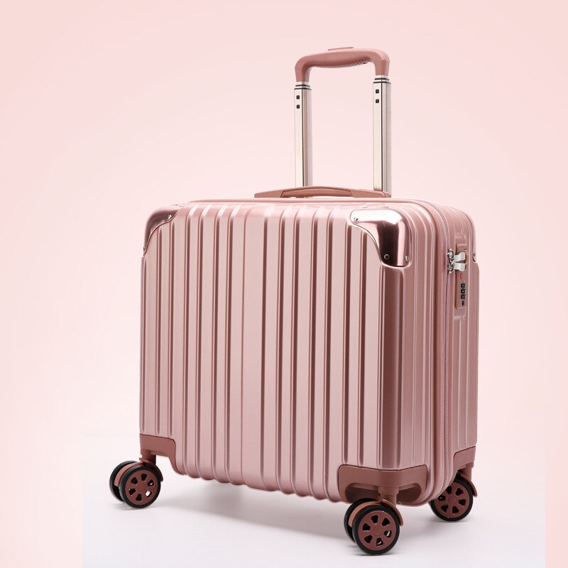 Amazing Sales Women Pink Rolling Luggage Size 25*42*40cm 18 inches