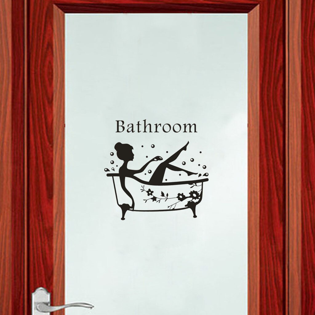 Wall Sticker Bathroom Tips Stickers Home Decor Mobile Wall Affixed With Decorative Wall Window Decoration #Y5