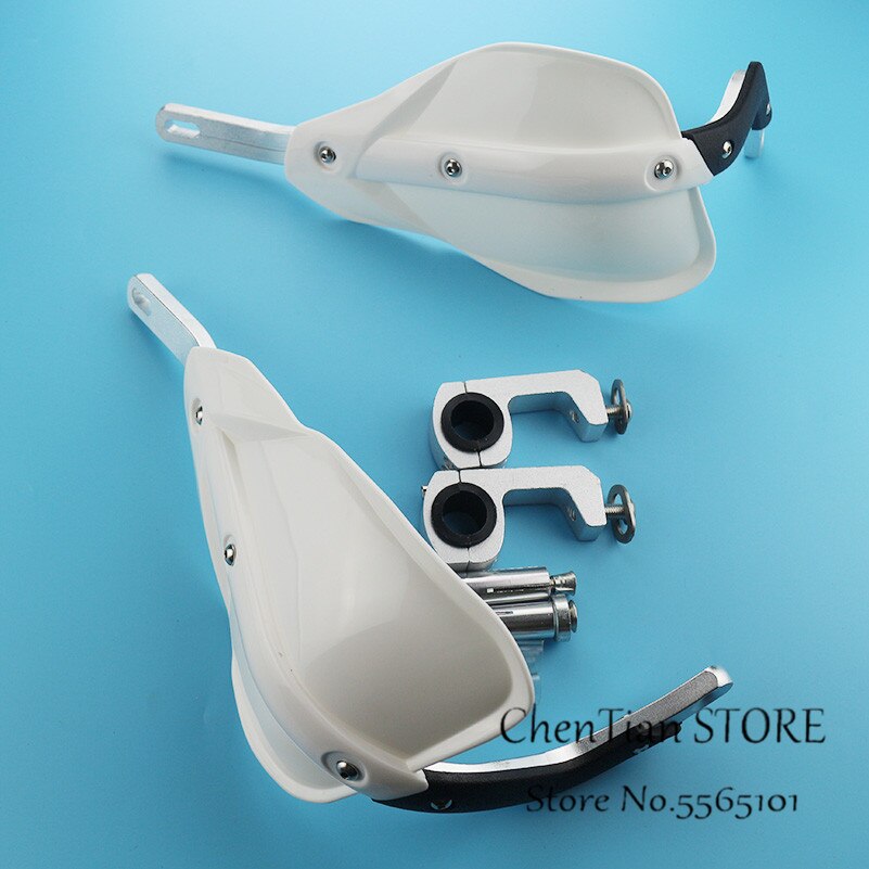 Protège-mains pour moto klx, rmz, crf, yzf, ktm, sx, exc, xcw, smr, dirt bike, vtt, motocross, enduro: Ivoire
