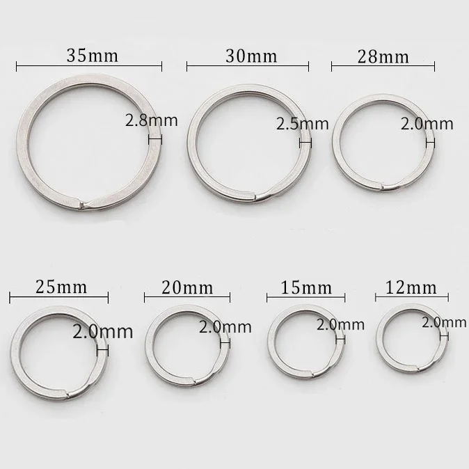 10/20 Stuks Zilver Kleur Metalen Sleutelhanger Ring Split Ring Keyfob Sleutelhouder Ringen Vrouwen Mannen DIY Sleutelhanger Accessoires (Color