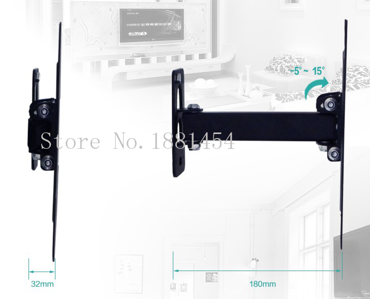 Universal TV rack retractable rotating LCD TV stand wall hidden TV Fit for 14"-42" Max Support 35KG Weight