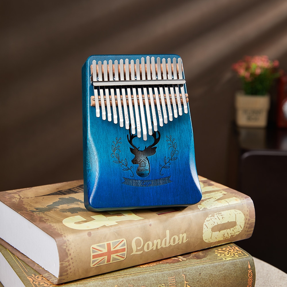 Cega Kalimba 17 clave de Piano de pulgar Kalimba África instrumento Musical dedo Piano de Acacia 17 teclas Kalimba