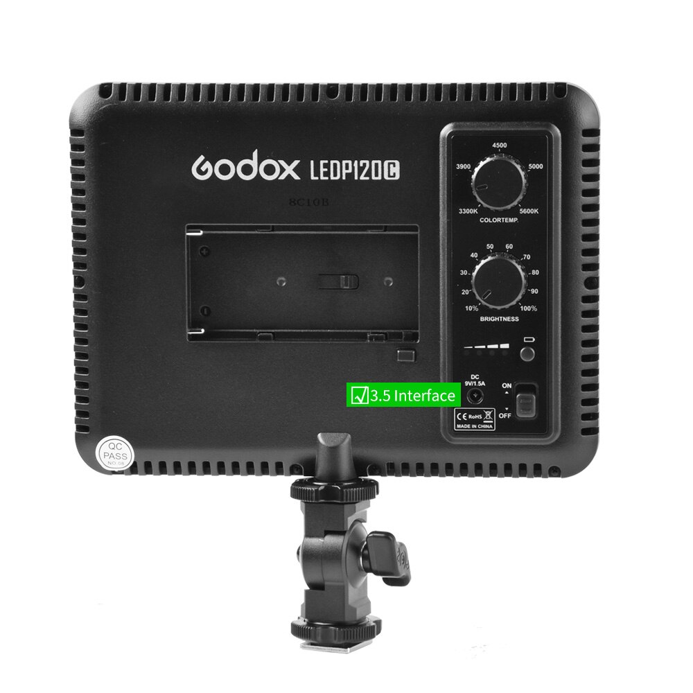 Godox LED Licht Ultra Slim P120C Studio Kontinuierliche 3300K ~ 5600K LED Video Licht Lampe mit Batterie Für kamera DV Camcorder