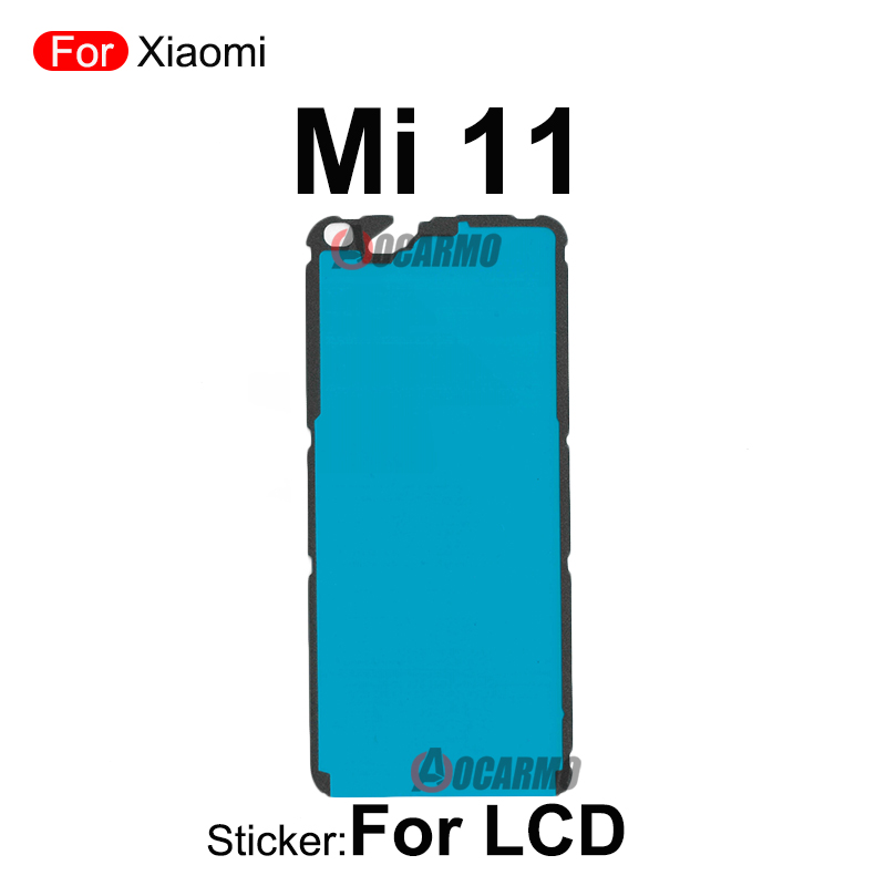 For Xiaomi 11 Lite Ultra 12 Pro Mi 11Pro 12Pro Fullset Sticker Back Cover + Rear Camera And Front LCD Adhesive Glue Replacement: Dark Blue