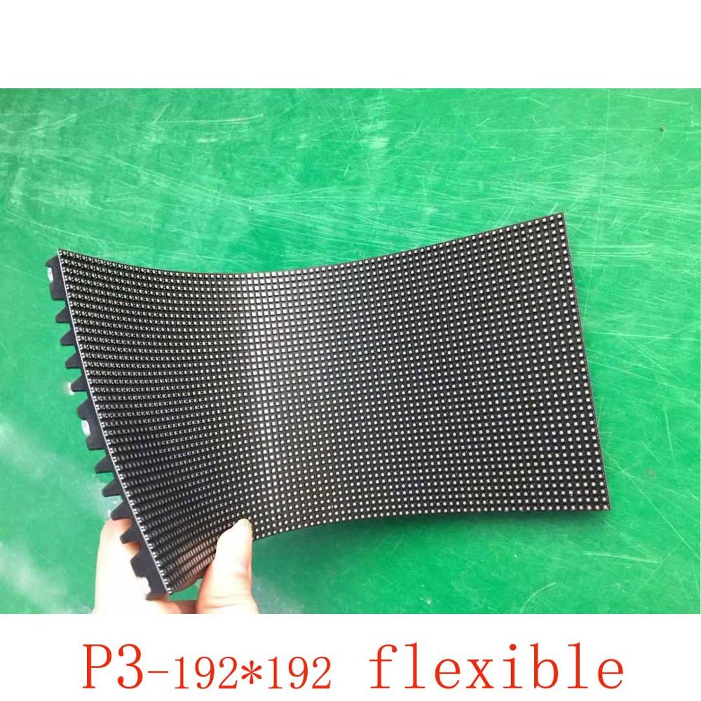 p3 Flexible led panel 240*120mm led screen module for indoor led display Shopping Center Cylindrical Advertisi