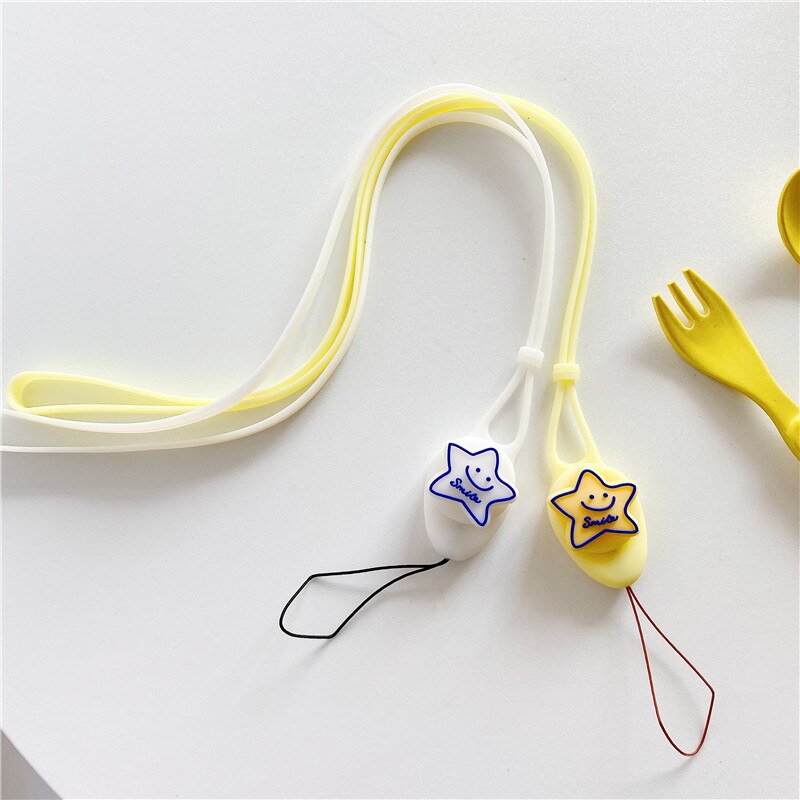 Cute Keychain Straps Rope Mobile Phone Neck Strap Lanyard for ID Card key chain USB badge holder DIY Lariat Lanyard Hang String