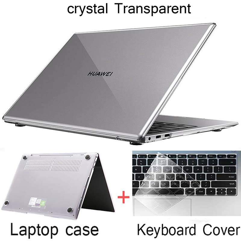 pour HuaWei Honor MagicBook Pro 16.1 MagicBook 14 15 étui pour ordinateur portable pour huawei Matebook D14 Mate D15 étui + housse de clavier: crystal Transparent / Matebook D15