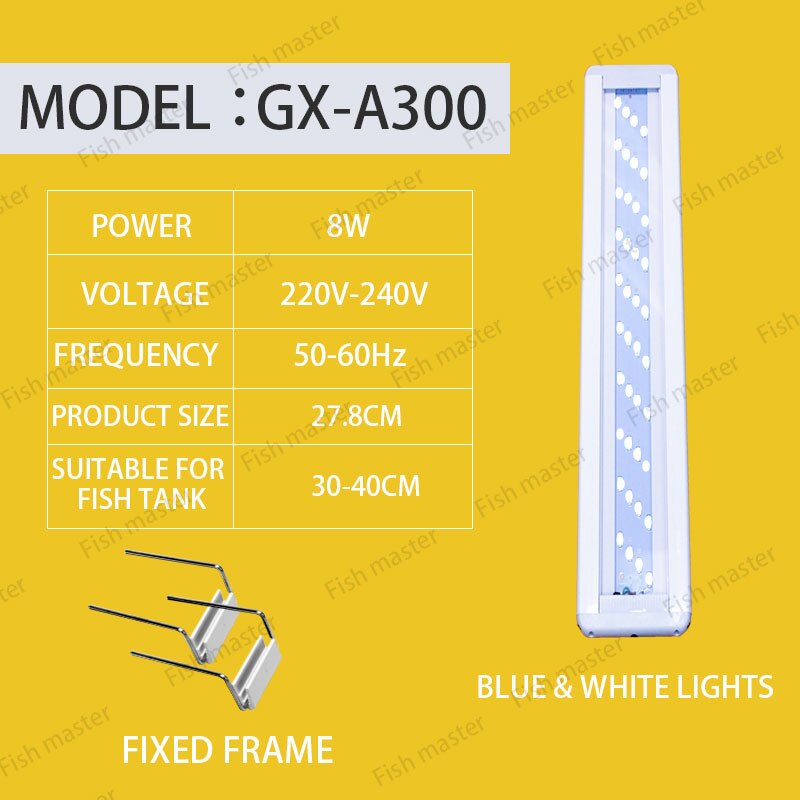 Fish tank light led light aquarium full spectrum brightening waterproof lighting grass tank light energy grass lamp