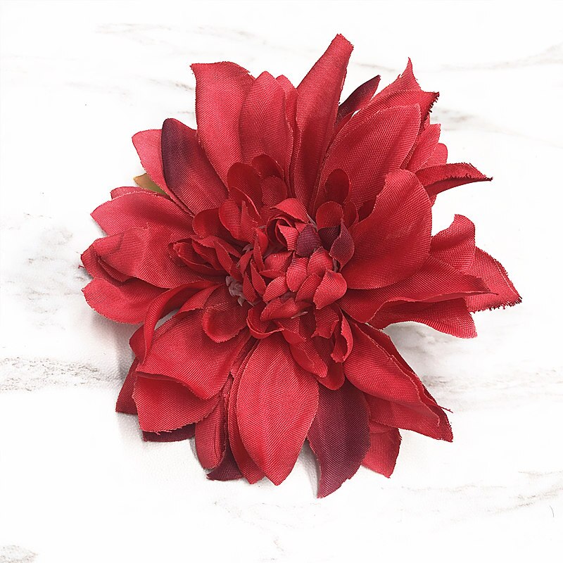 Yooromer 5 stk kunstig ottekantet vilde pæon blomst hoved diy hjem vase haven dekoration bryllupskrans: Rød