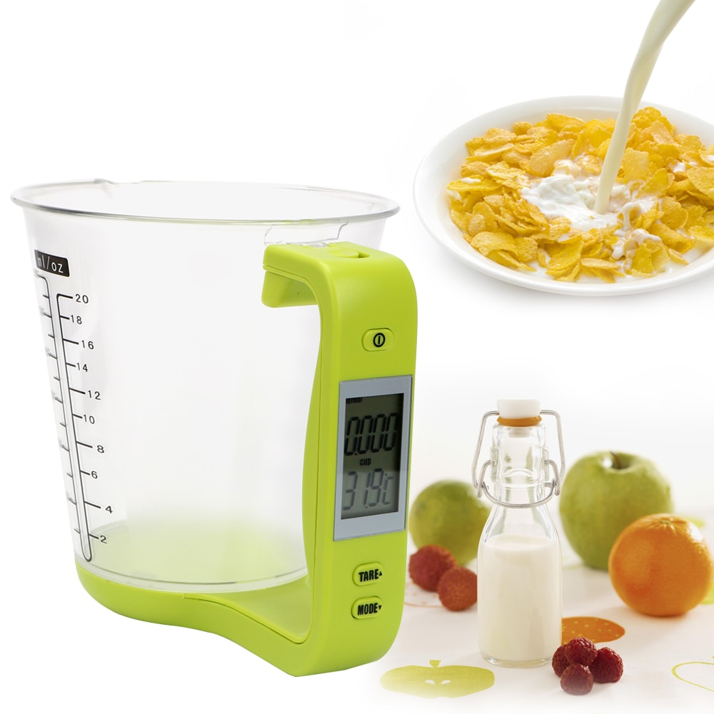 Tasse à mesurer électronique, balances de cuisine avec écran LCD, gobelet numérique, hôte, mesure de la température, outils de cuisine