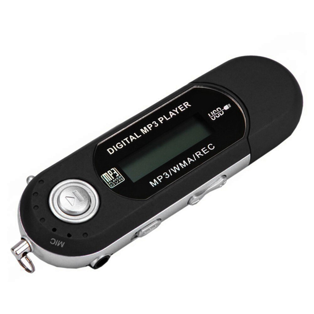 Top Deals A screen MP3 U disk No. 7 battery card USB in-line radio cassette player black