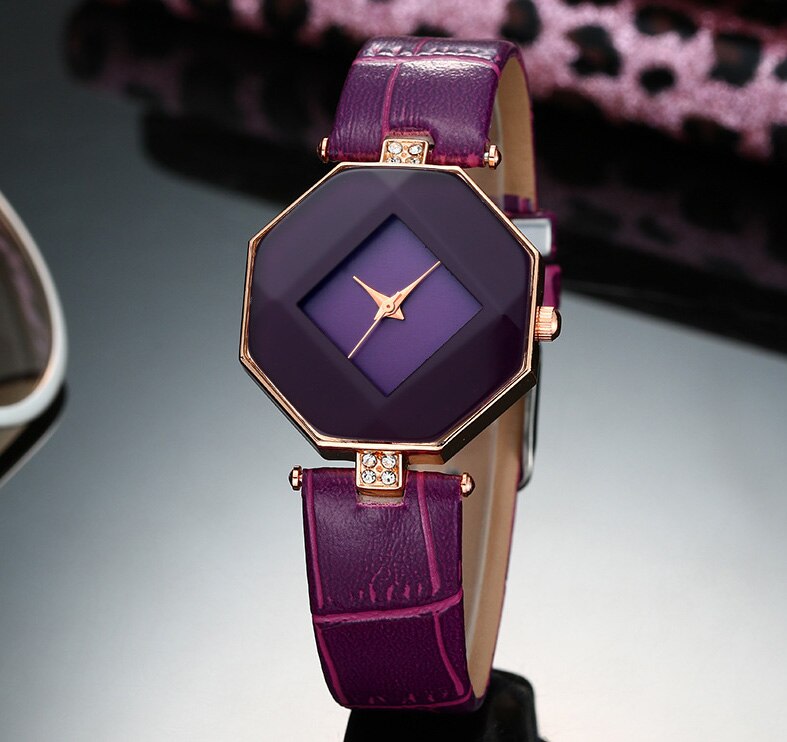 Märkesarmband klockor dam dam casual quartz klocka kristall armbandsur klocka timme relogio feminino 8 o 52