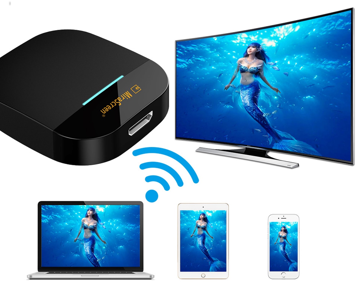 2.4G/5G Mirascreen Miracast Any Cast Wireless DLNA AirPlay HDMI TV Stick Wifi Display Dongle Receiver for IOS Android PC Laptop
