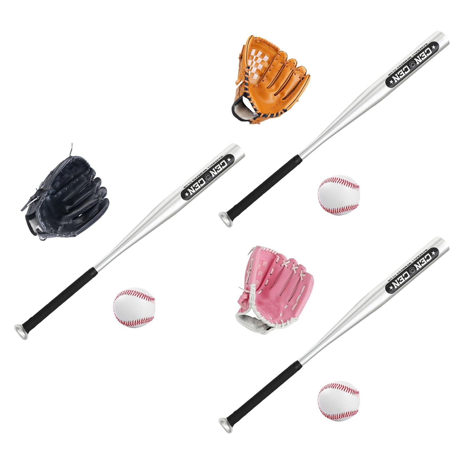 Baseball Bat Set with Baseball Glove and Ball Traing Ball for Home Teenagers