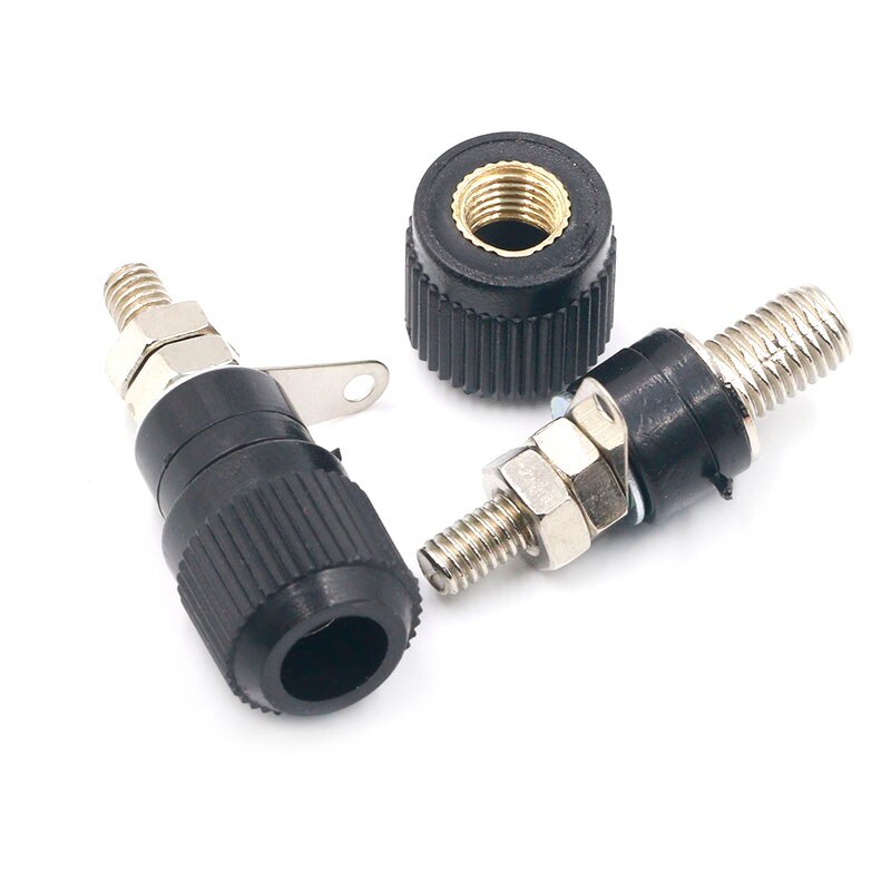 10 Stks/partij Terminal Blokken JS-910B 4Mm Versterker Terminal Connector Bericht Banana Plug Jack Mount Zwart 5 Rode 5: Black-M