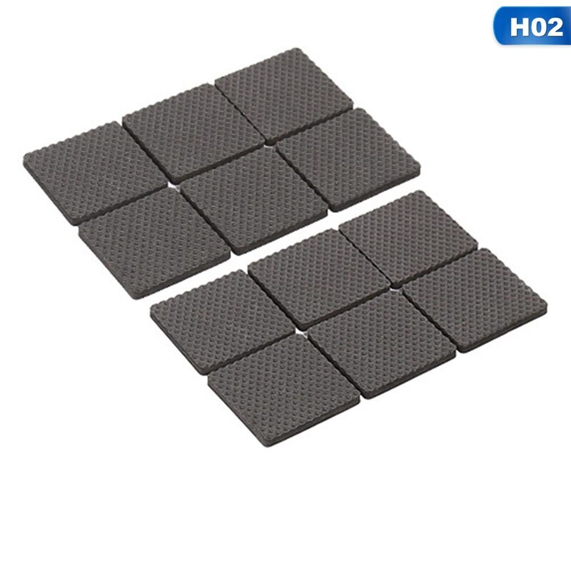 Sofa Bein Stumm Selbst-Klebstoff Anti-rutsch Aufkleber Hocker Tisch Ecke Fuß Schutz matt Stuhl Fuß Pad Tisch fuß matt Möbel: Squarex12Stck