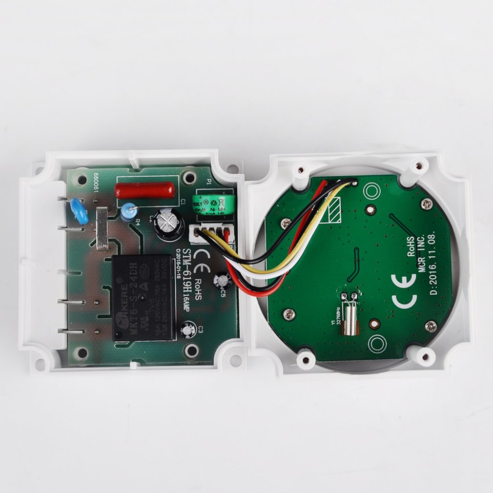 SINOTIMER 220V 10A Weekly 7 Days Programmable Digital Time Switch Relay Timer Control for Electric Appliance with Alarm Clock