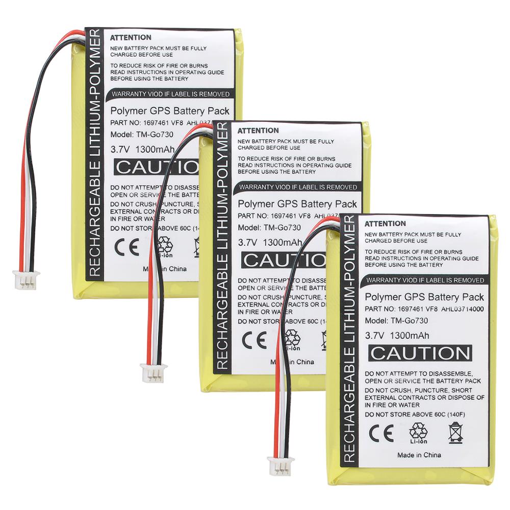 1x Batterie GPS pour TomTom Go 530 Vivre 630 630T 720 730 730T aller 930 930T GPS, 1300mAh Batterie 1697461 AHL03714000 VF8 Batterie.