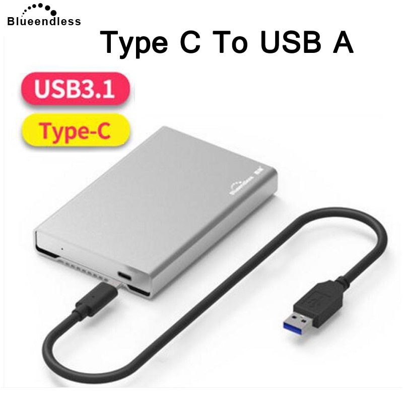 Blå endeløs 2.5 tommers aluminium hdd boks ssd hd ekstern harddisk sata til usb harddisk boks boks til 9.5mm 15mm hdd boks