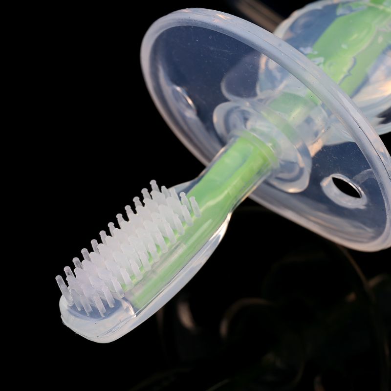 Baby Zachte Chewable Buigbare Bijtring Training Tandenborstel Borstel Voor Zuigelingen Gxmb