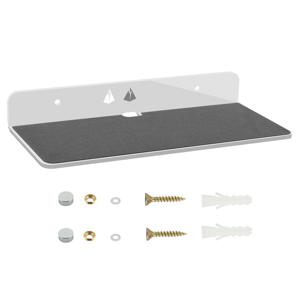 Wall Mounted Bluetooth Speaker Rack Floating Speaker Stand, Acrylic Wall Mount Display Shelf for Speaker, Webcam, Cell Phones
