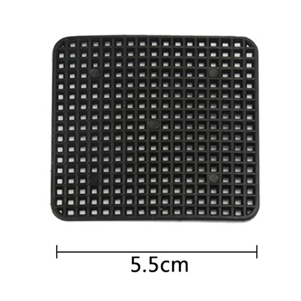 Plastic Flower Pot Bottom Hole Mesh Potted Plant Prevent Soil Loss Net Tools Black DTT88: Square 5.5cm