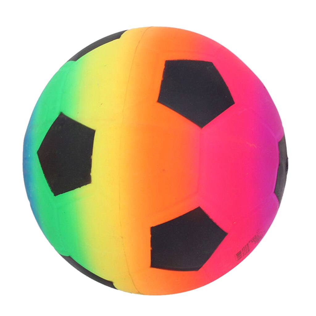 Pelota de fútbol para niños, pelota de entrenamiento deportivo para niños, pelota de juguete recreativa para interiores y exteriores de arco iris