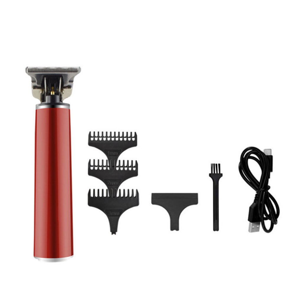 Portable Rechargeable Hair Cutting Machine Cordless Sculpting Skeleton Cordless Prune Electric Hair Clipper Trimming#g30: C