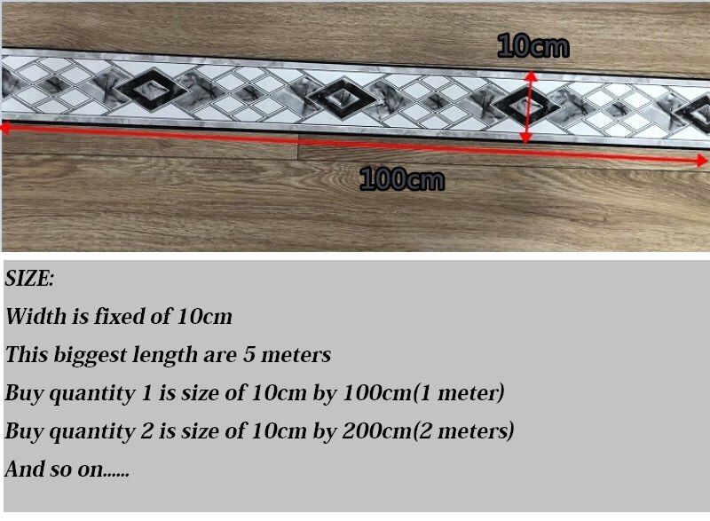 Wit Eiken Behang Border zelfklevende Peel en Stick Muur Border Sticker Thuis Plafond Decoratieve Grens voor Badkamer Woonkamer Keuken 10 cm X 500 cm