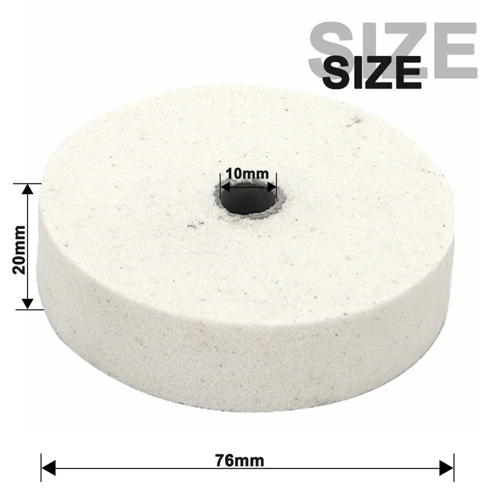 3" Grinding Stone Polishing Wheel 10mm Bore Set For Bench Grinder Metal Working Ceramic Tool Accessories: 110mm