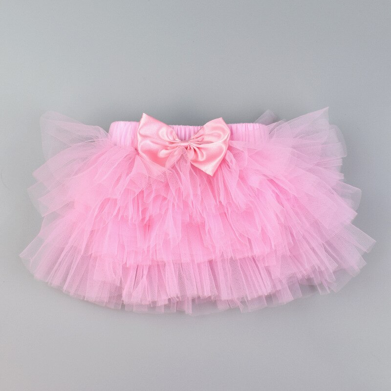 Lente Herfst Prinses Rok Europese En Amerikaanse Kinderen Mesh Rok Kleur Tutu Rok Taart Rok Baby Tutu: Pink / 3-10M