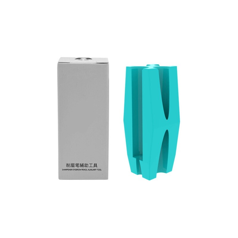 Lápiz de cejas con forma de pico de pato, herramienta de modelado de maquillaje de ojos, resistente al agua, rosa, 4 en 1: Blue